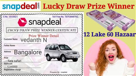 snapdeal lucky draw|Snapdeal – Winner of snapdeal online shopping Lucky Draw.